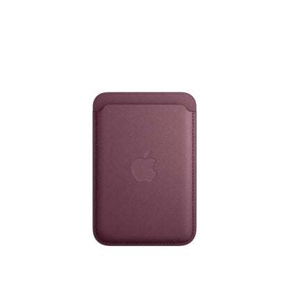 iphone finewoven wallet with magsafe mulberry