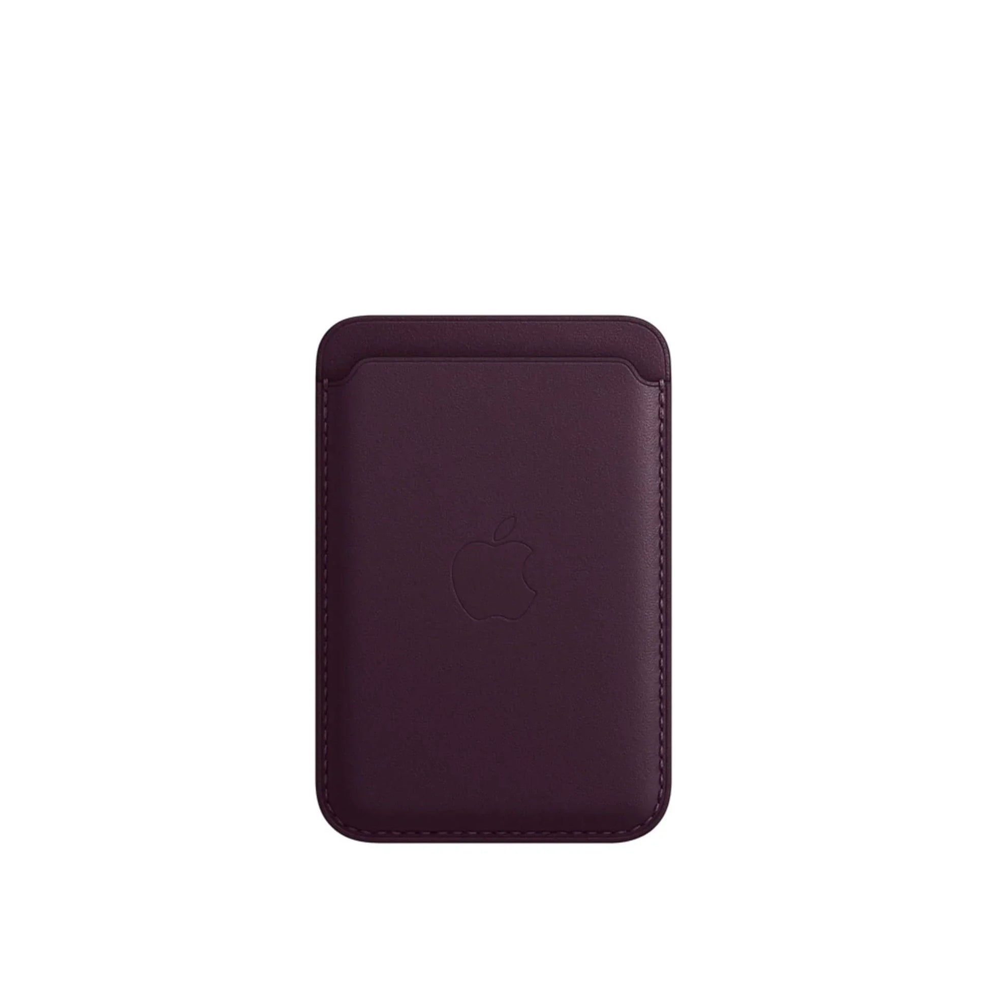 iphone leather wallet with magsafe dark cherry