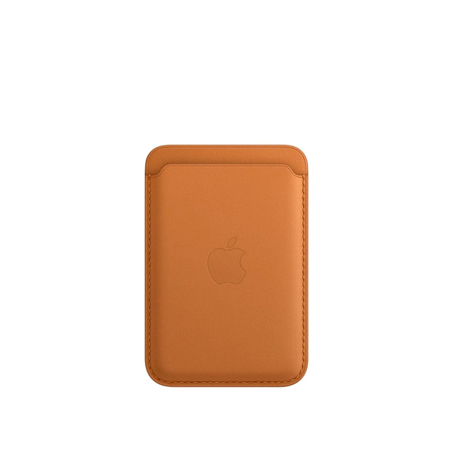 iphone leather wallet with magsafe golden brown