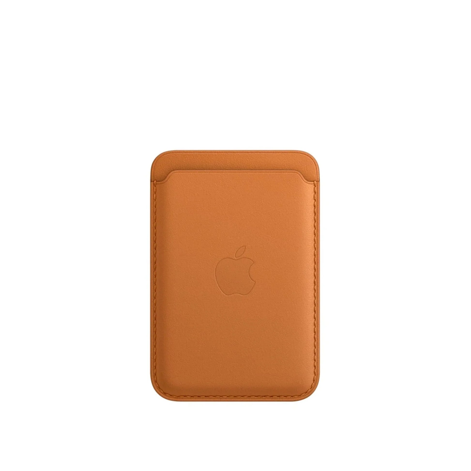 iphone leather wallet with magsafe golden brown